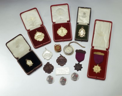 Various golf championship medals. Artist: Unknown