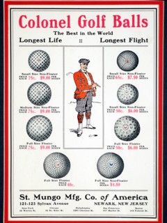 Advertisement for Colonel Golf Balls, 1910. Artist: Unknown