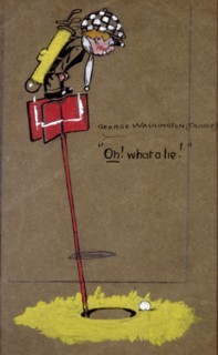 Cartoon with golfing theme, American, c1930. Artist: Unknown