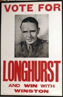 Poster for Henry Longhurst, elected Member of Parliament, c1943. Artist: Unknown