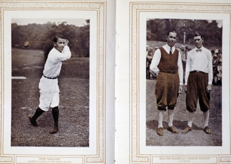 Gene Sarazen, Walter Hagen and George Duncan, golfers, c1920s. Artist: Unknown