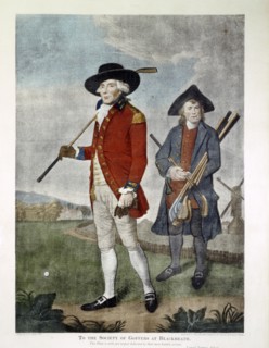 To the Society of Goffers at Blackheath, print, c19th century. Artist: Unknown