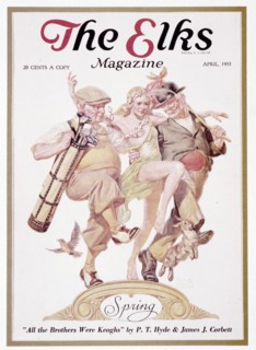 Cover of The Elks Magazine, April 1933. Artist: Unknown
