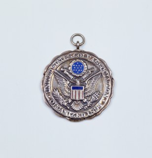 Silver contestants medal, USGA Amateur Championship, 1894. Artist: Unknown