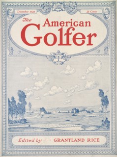 Cover of The American Golfer magazine, December 1928. Artist: Unknown