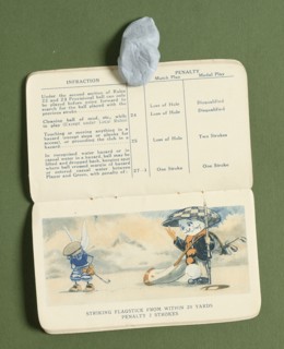 Golfing rulebook, c1900. Artist: Unknown