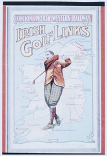 Postcard advertising golfing trips to Ireland, c1910. Artist: Unknown