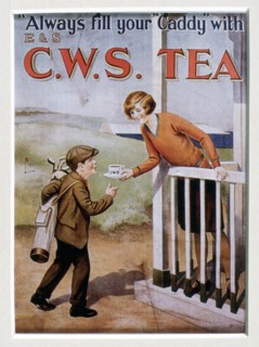 CWS Tea advertising card, 1920s. Artist: Unknown