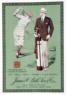 Advertisement for James W Bell Sons and co, gentlemen tailors, c1930. Artist: Unknown