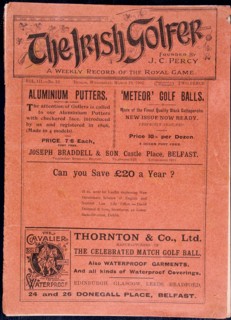 Cover of The Irish Golfer, March 19, 1902. Artist: Unknown