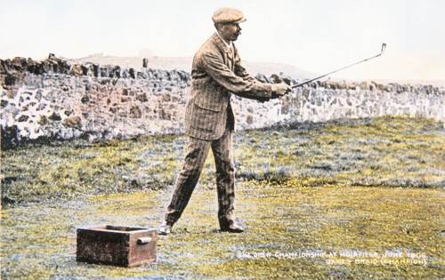 James Braid, Scottish golfer, Open championship at Muirfield, 1906. Artist: Unknown