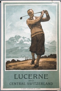 Postcard for golfing resort, Lucerne, Switzerland, c1920s. Artist: Unknown