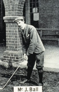 John Ball (1861-1940), British golfer, cigarette card, 1903. Artist: Unknown