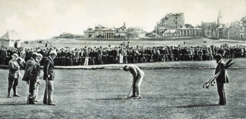 Golfers at the Open Championship, St Andrews, Scotland, 1890. Artist: Unknown
