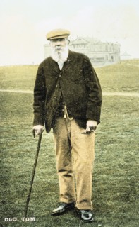 Old Tom Morris, Scottish golfer, postcard, 1900. Artist: Unknown