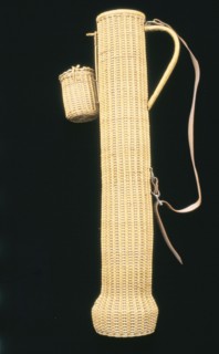 Wicker golf bag, 1890s-1900s. Artist: Unknown