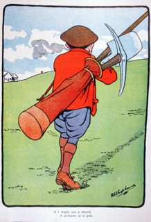 Golfing postcard, c1920s. Artist: George Shepheard