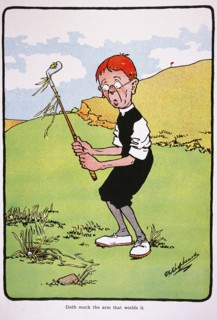 Golfing postcard, c1920s.  Artist: George Shepheard