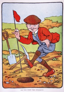 Golfing postcard, c1920s.  Artist: George Shepheard