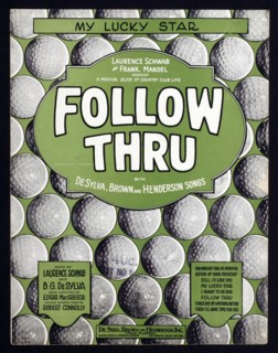 Sheet music cover, Follow Thru, American, 1928. Artist: Unknown