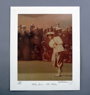 Bobby Jones, American golfer, 'The Gallery', c1920s. Artist: Unknown