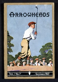 Arrowheads, magazine cover, Sandwich, 1927. Artist: Unknown