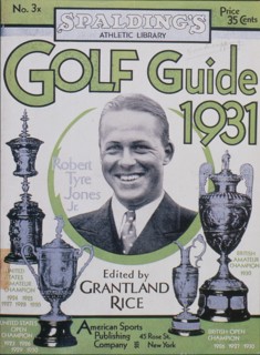 Golf Guide 1931, featuring Bobby Jones, American, 1931. Artist: Unknown