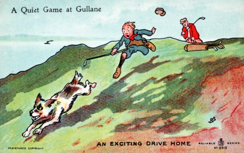 Postcard with golfing theme, c1900s-c1910s. Artist: Unknown
