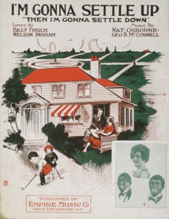 I'm Gonna Settle Up. sheet music cover, 1927. Artist: Unknown