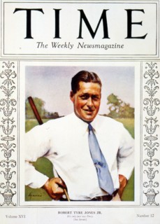 Bobby Jones, cover of Time magazine, c1930s. Artist: Unknown