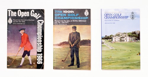 Open golf championship programmes, 1980s. Artist: Unknown