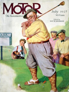 Cover of 'Motor' magazine, American, July 1927. Artist: Unknown