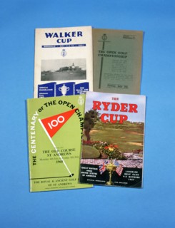 Golf tournament programmes, 1950-61. Artist: Unknown