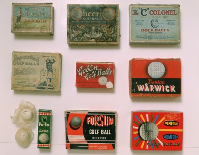 Various golf ball boxes, early 20th century. Artist: Unknown