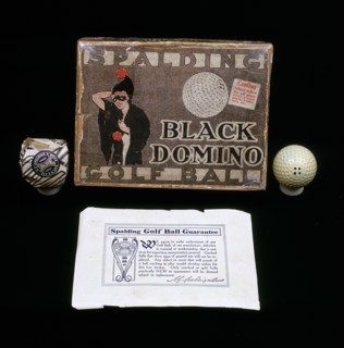 Black Domino rubber-core golf balls made for the Spalding Co, 1908. Artist: Unknown