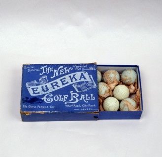 Eureka golf ball box, made by the Gutta Percha Co, London, c1898. Artist: Unknown