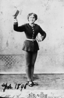Bessie Cohen, one of the first Tiller girls, Manchester, 1890. Artist: Unknown