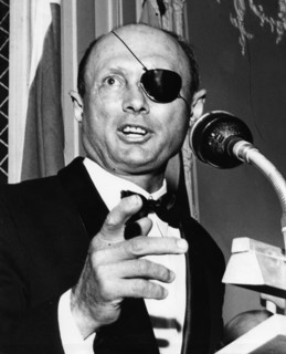 Moshe Dayan (1915-1981), Israeli General and politician, 1969. Artist: Unknown
