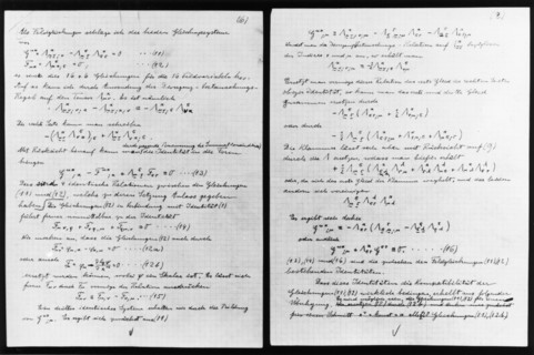 'Lost' manuscript belonging to Albert Einstein. Artist: Unknown