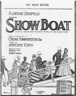 Poster for the musical 'Showboat', opened 1927. Creator: Unknown.