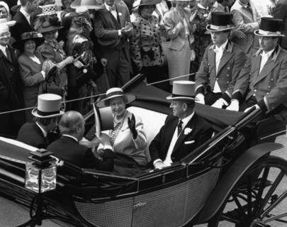 Queen Elizabeth II with the Duke of Edinburgh. Artist: Unknown