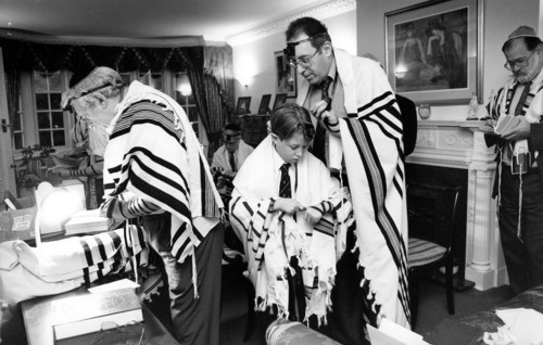 Asher Selman prepares for his Barmitzvah, 1996. Creator: Unknown.