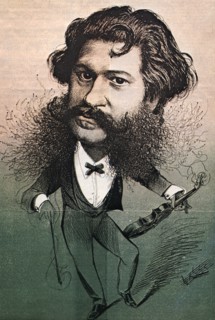 Johan Strauss (1825-1899), Austrian composer famous for his Viennese waltzes and operettas. Artist: Unknown
