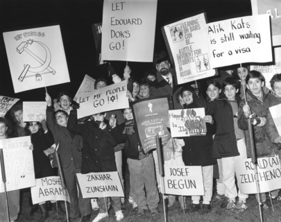 Demonstration for the release of Russian Jews, Middlesex, 1985. Artist: Sidney Harris