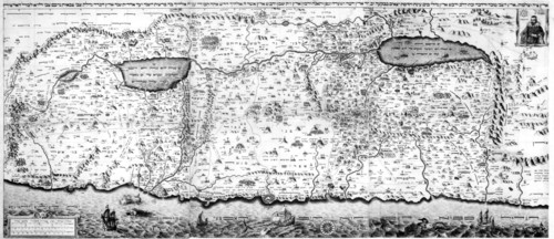 Map of Palestine, 17th century. Artist: Unknown