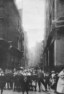 Sandys Row from Artillery Row, East End, London, 1912. Artist: Unknown