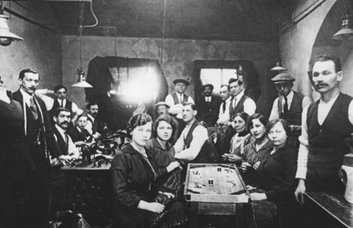 Sweatshop, East End of London, c1920s. Artist: Unknown