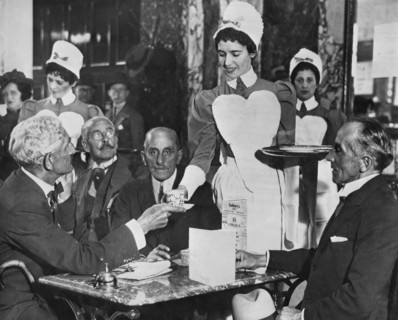 Lyons tea shop, Piccadilly, London, (early 20th century?) Artist: Unknown