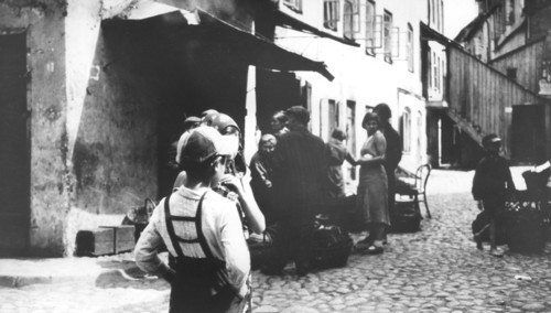 Polish ghetto, Vilna, USSR, World War II, 1939-1944. Artist: Unknown
