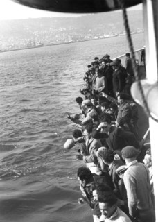 Jewish refugees arriving at Haifa, 1949. Artist: Unknown